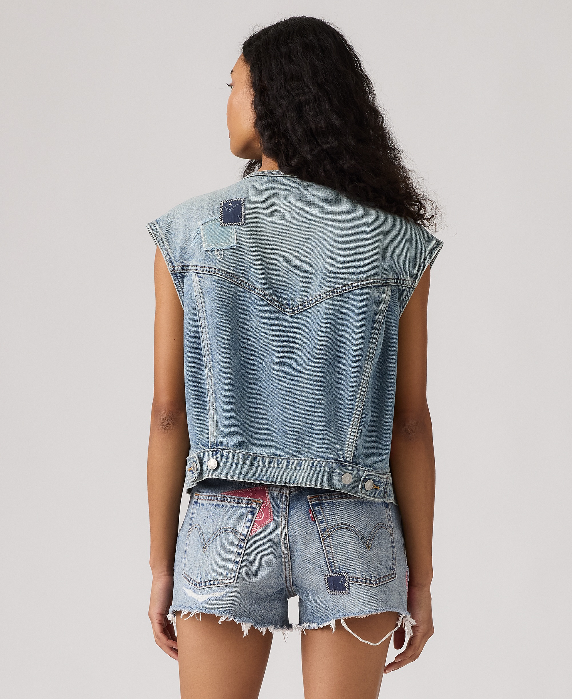 Levi's Premium Women's Relaxed-Fit Sleeveless Trucker Jacket - Melodys Muse Vest