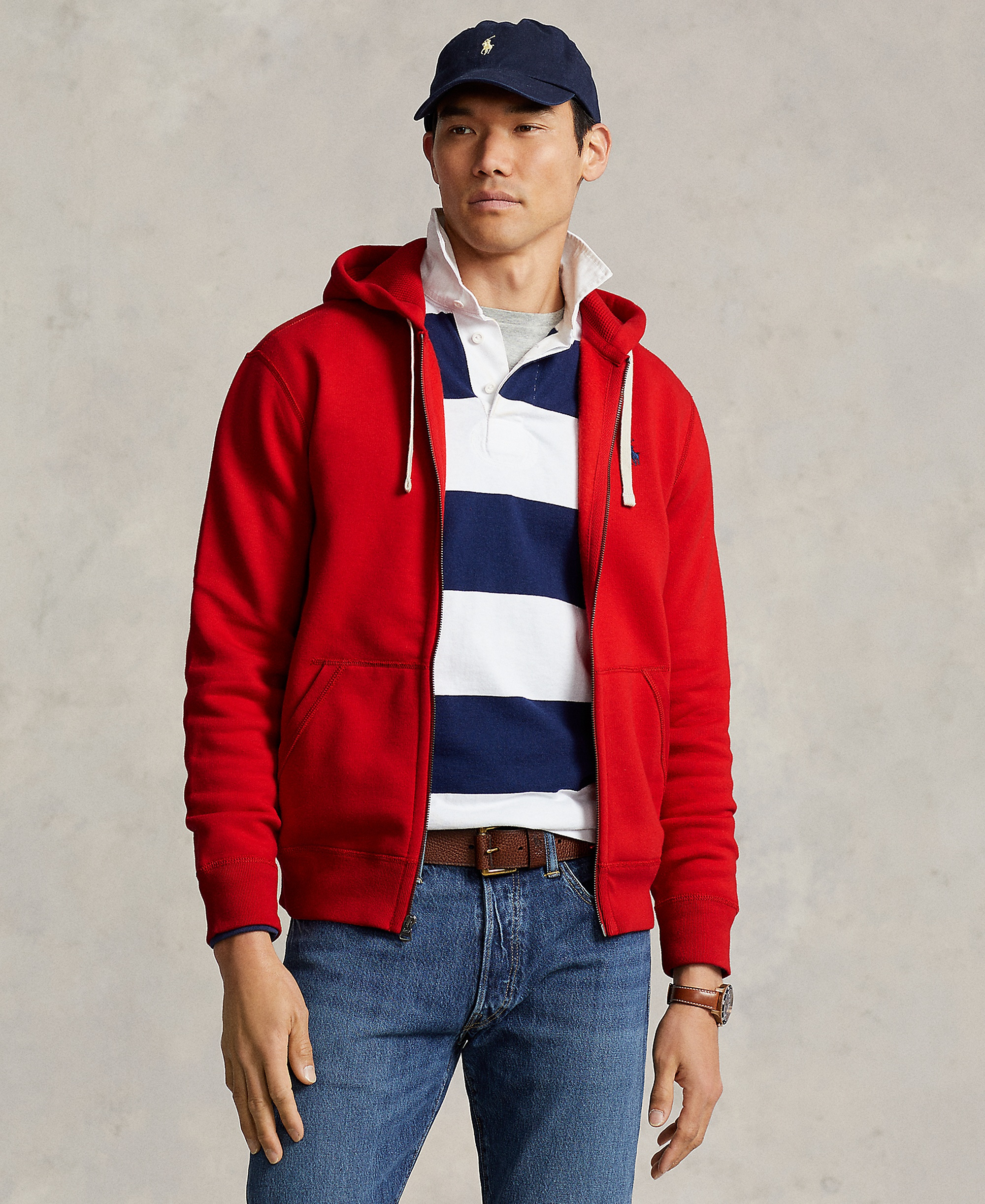 Polo Ralph Lauren Men's Signature Fleece Hoodie - Red