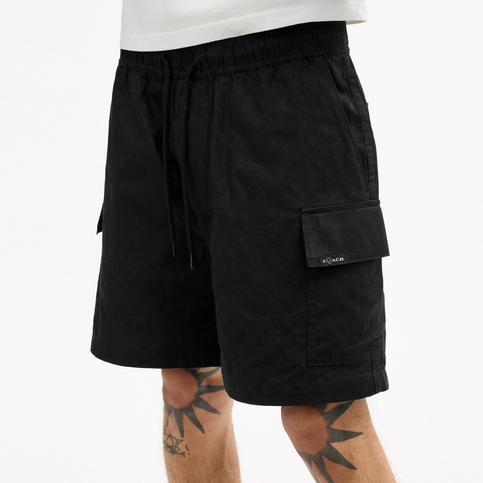 Coach | Brain Dead Signature Camp Shorts - Black - view 4