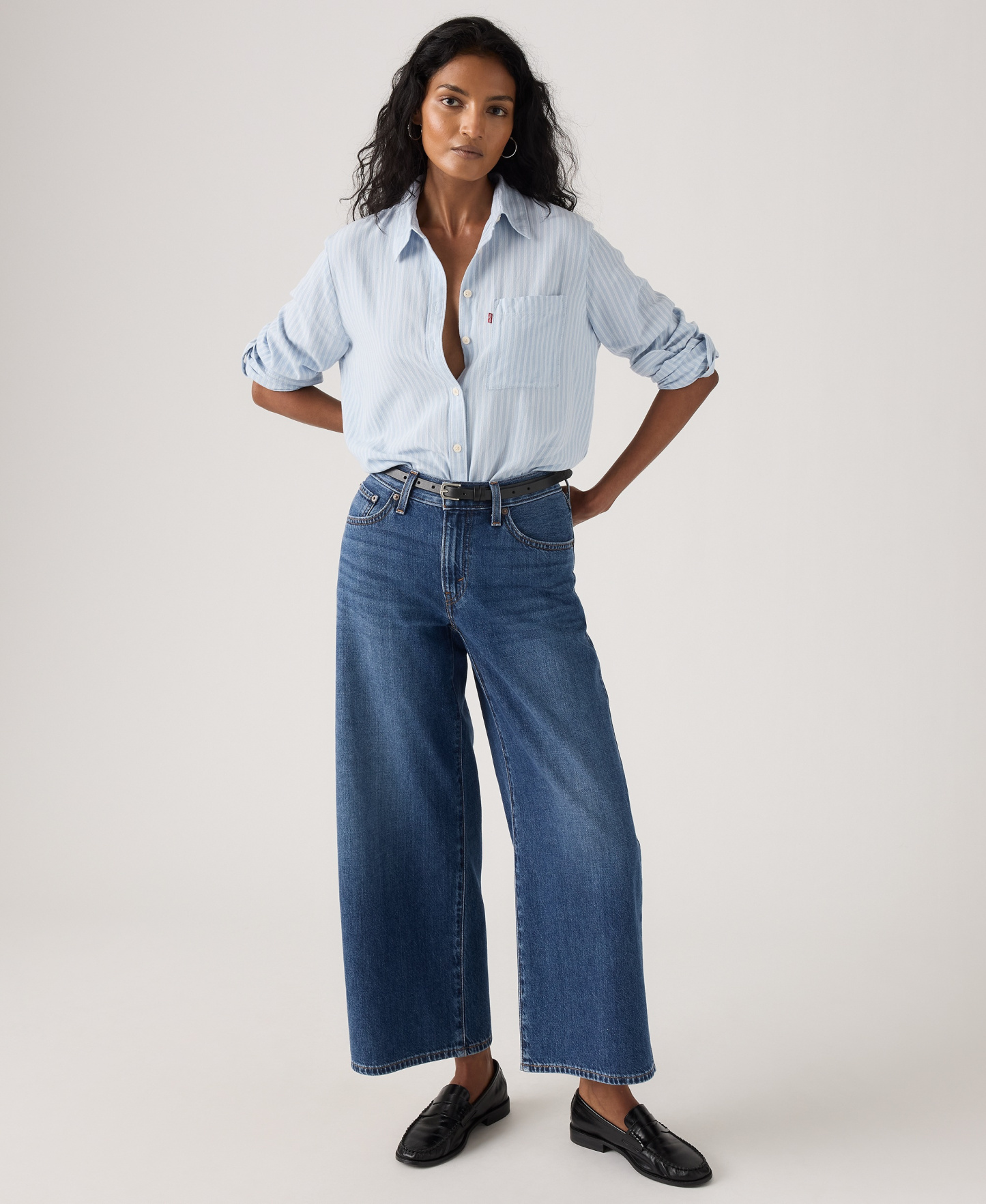 Levi's Women's Middy Wide-Leg Ankle Jeans - Kiss Goodbye