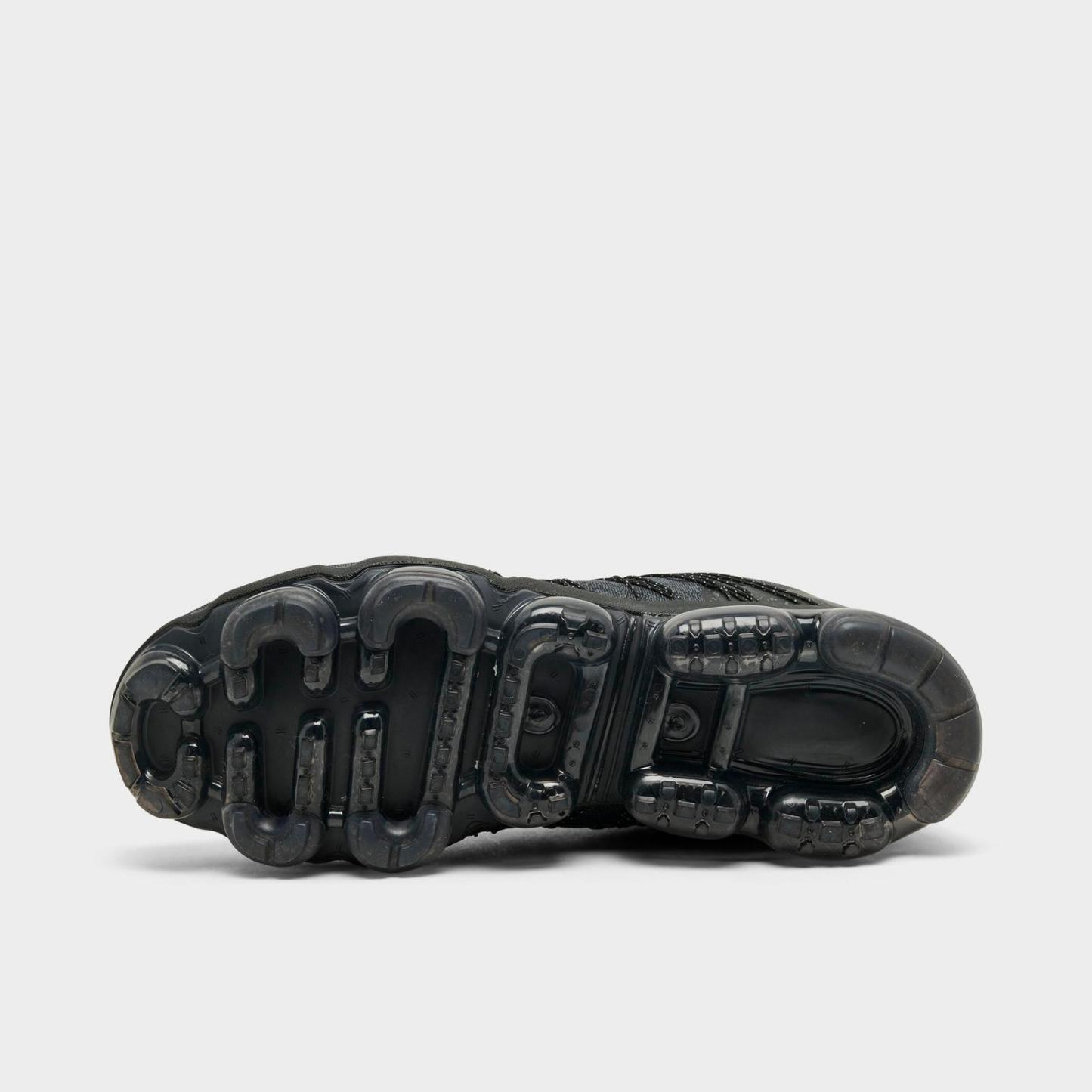 Men's Nike Air VaporMax Run Utility Running Shoes - Black/Reflective Silver/Anthracite/Habanero Red