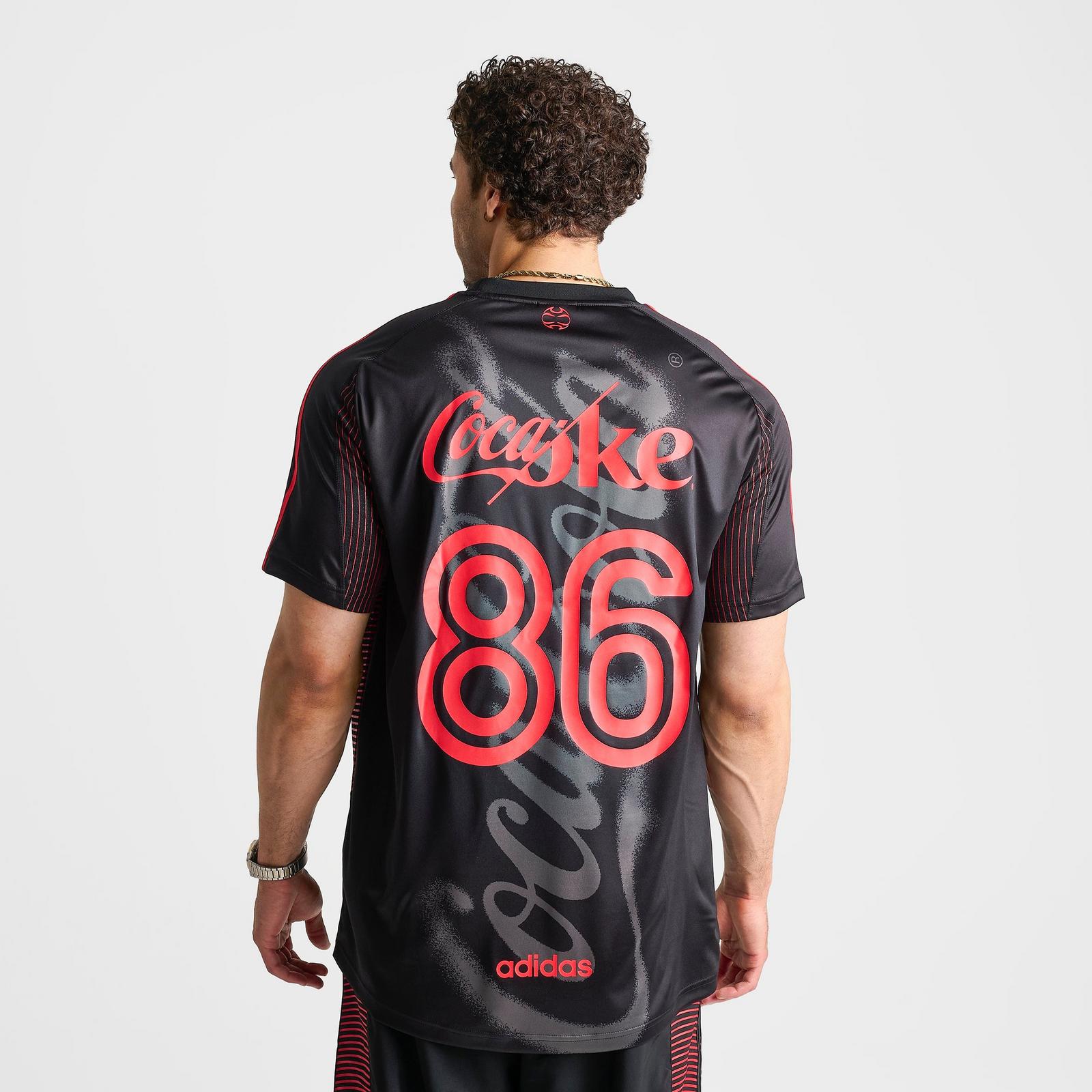 Men's adidas x Coca-Cola Teamgeist Soccer Jersey - Black - view 4
