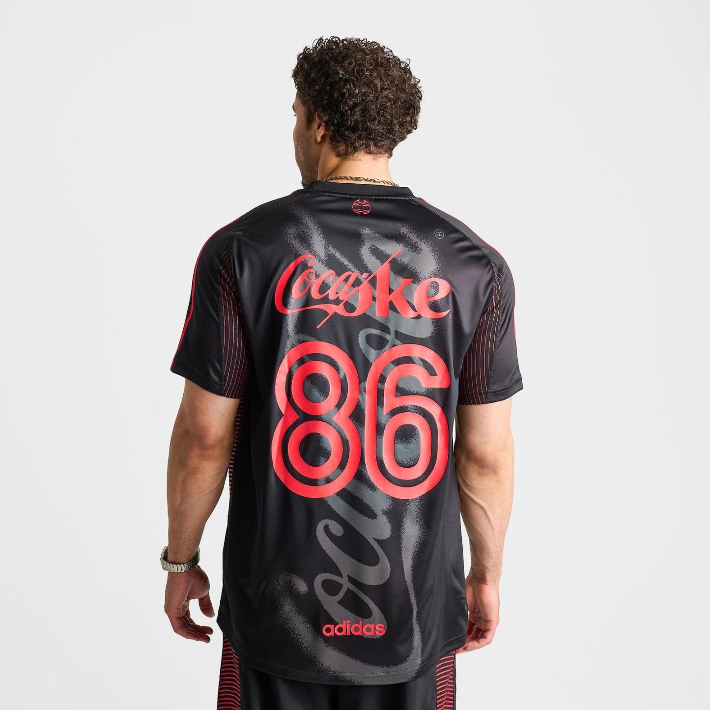 Men's adidas x Coca-Cola Teamgeist Soccer Jersey - Black - view 4