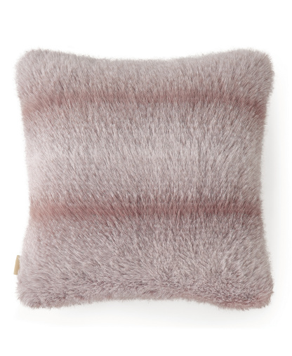 UGG® Clyde Faux Fur Pillow, 20" x 20" - Rosewood, Snow