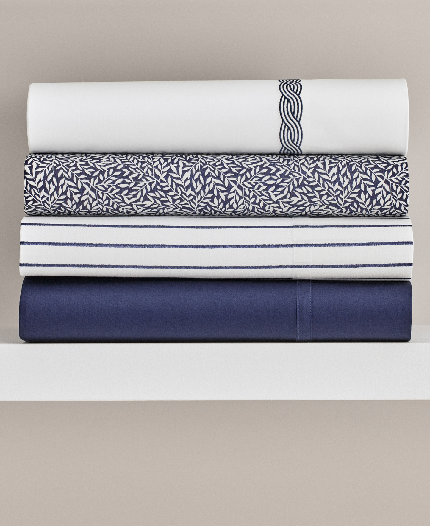 Lauren Ralph Lauren Spencer Stripe Sheet Set, Queen - Navy