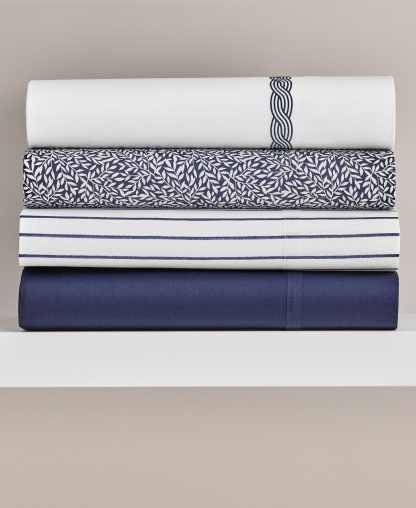 Lauren Ralph Lauren Spencer Stripe Sheet Set, Queen - Navy