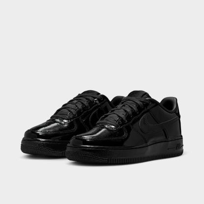 Big Kids' Nithtke Air Force 1 LV8 1 Casual Shoes - Black/Black/Black - Both shoes facing left