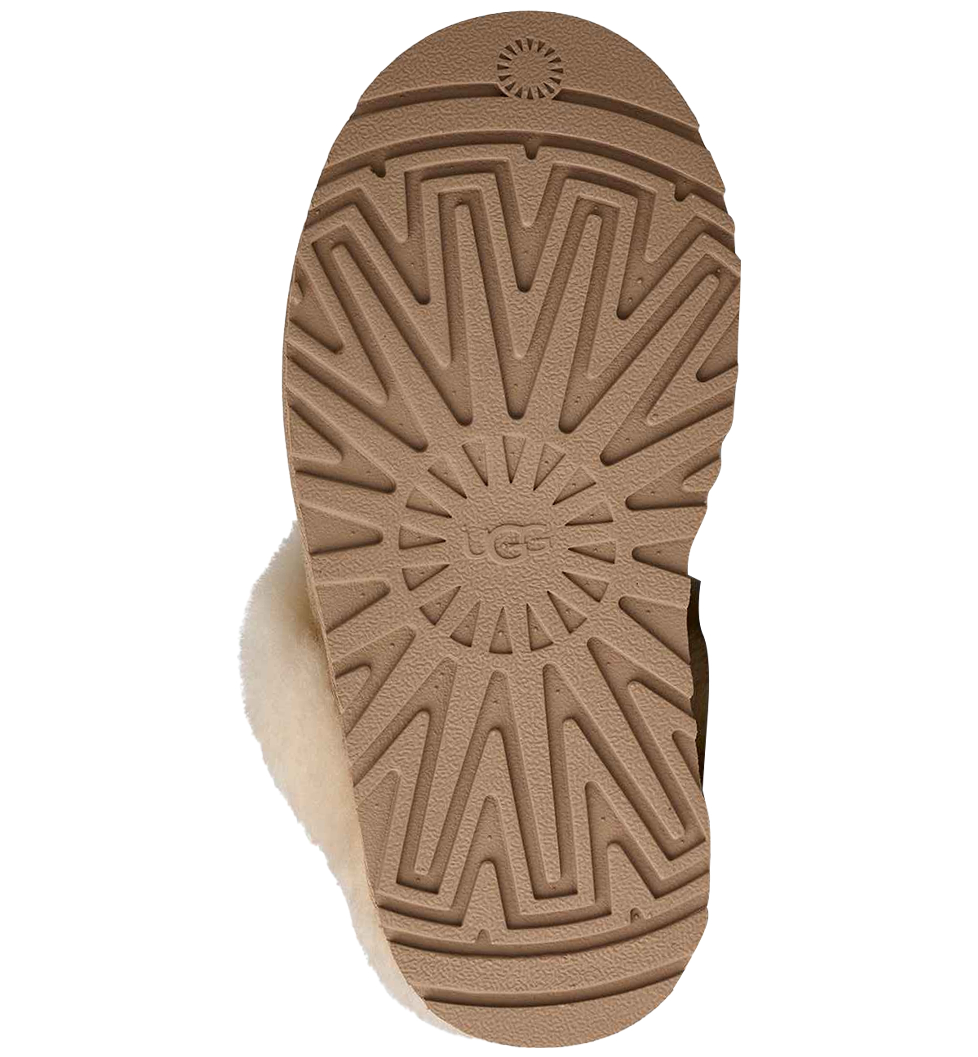 UGG® Kids Round Toe Disquette Slippers - Sand