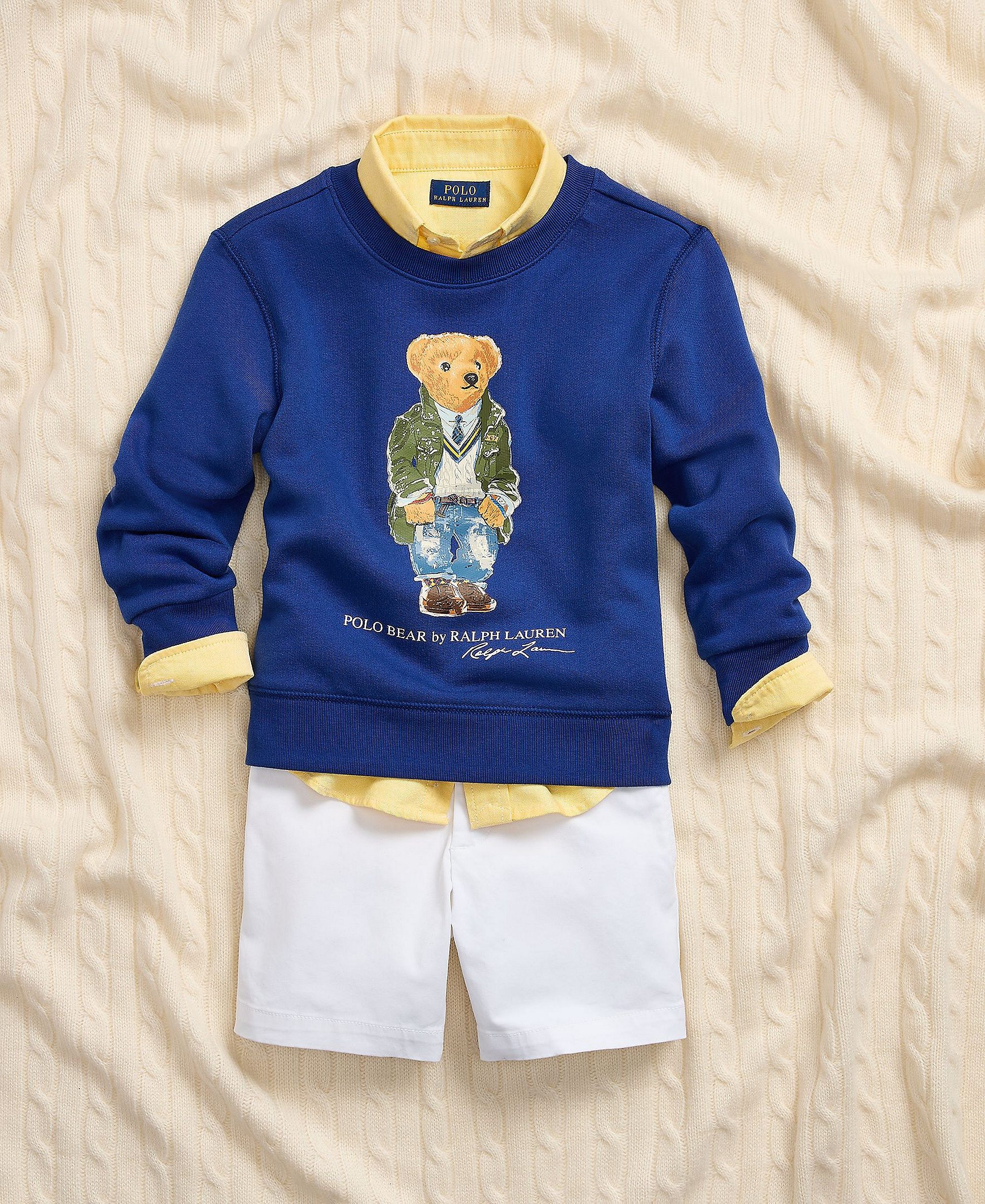 Polo Ralph Lauren Boys' 2T-7 Cotton Oxford Shirt - Yellow