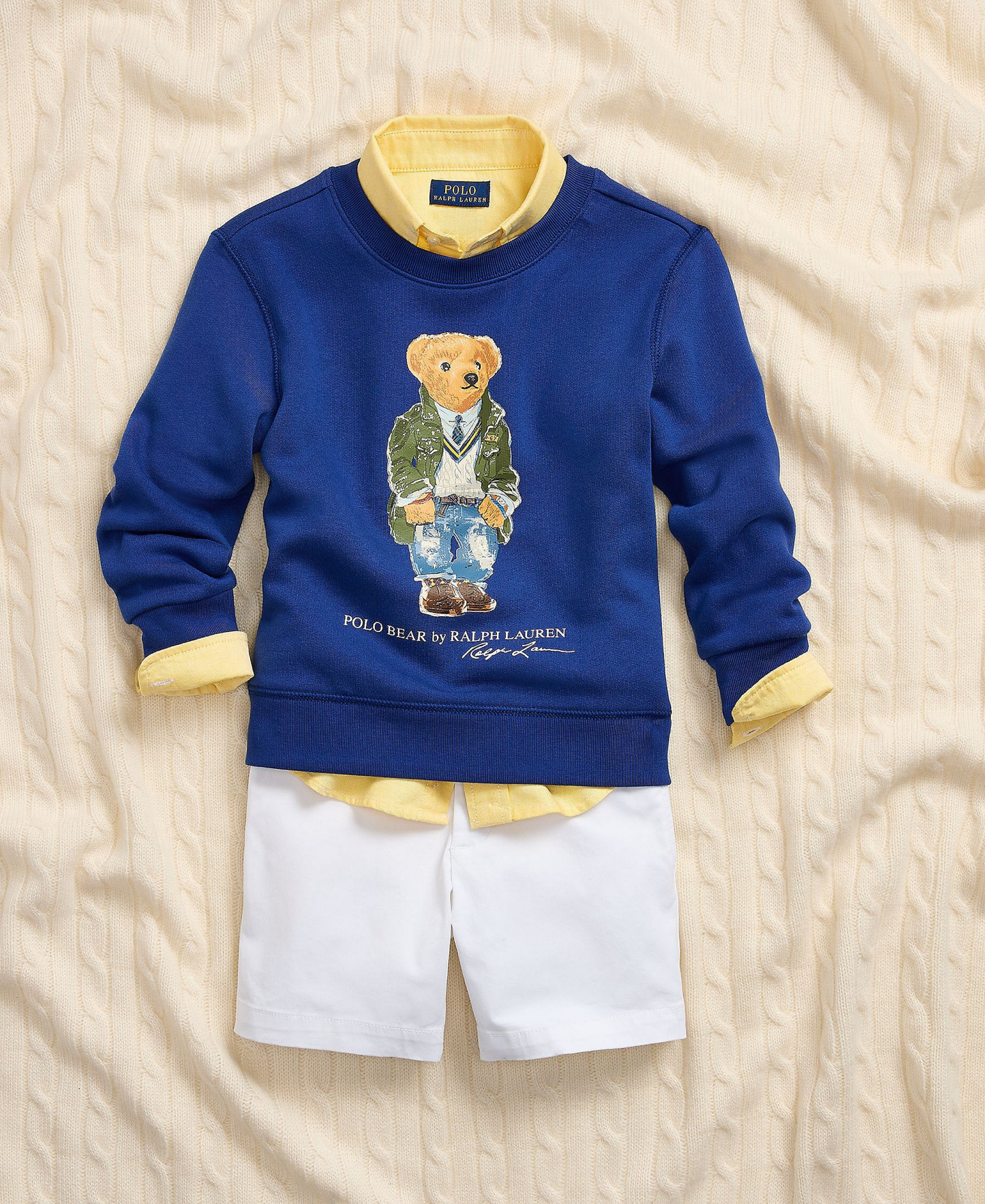Polo Ralph Lauren Boys' 2T-7 Cotton Oxford Shirt - Yellow