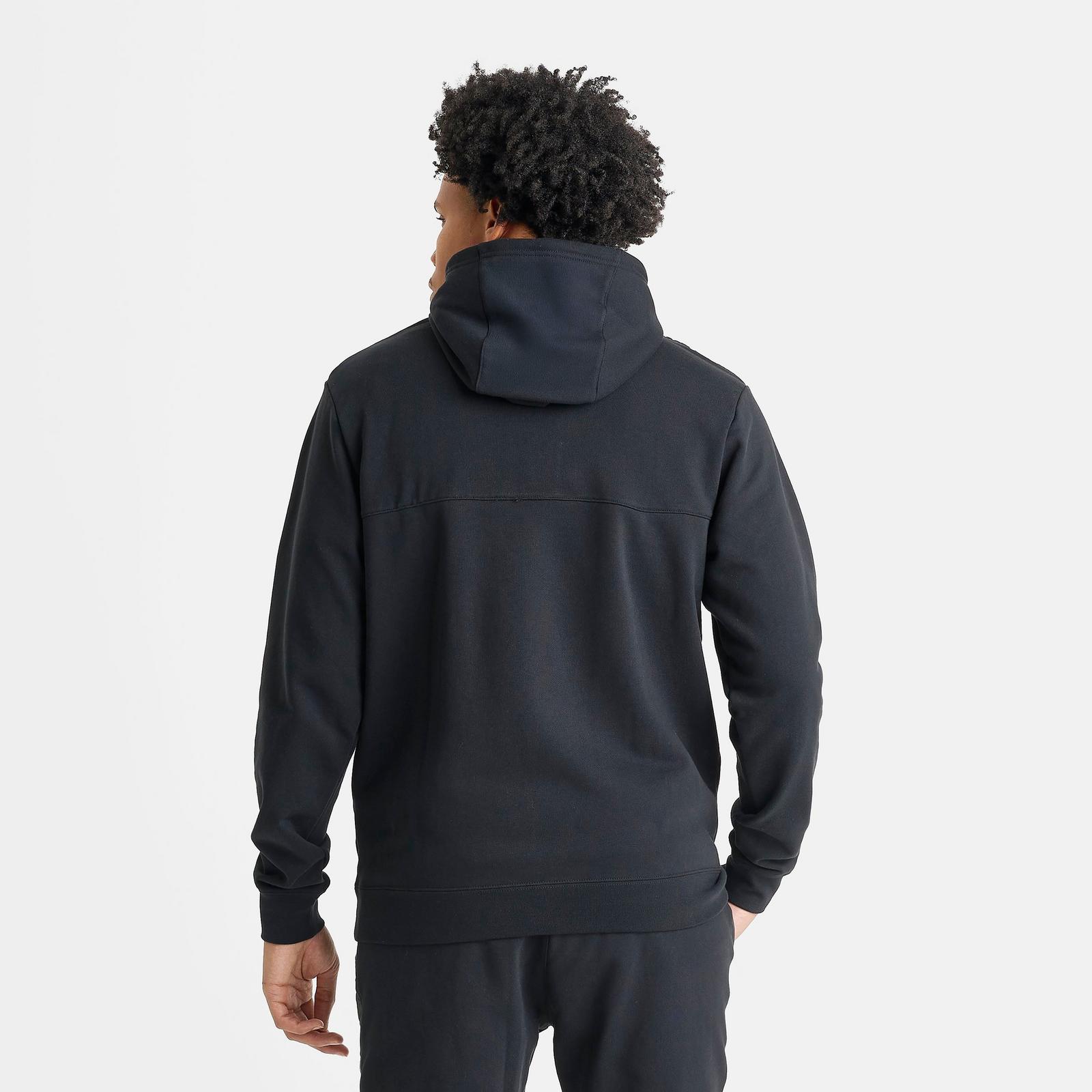 Men's Nike Sportswear Air Max French Terry Fleece Pullover Hoodie - Black/Black/White