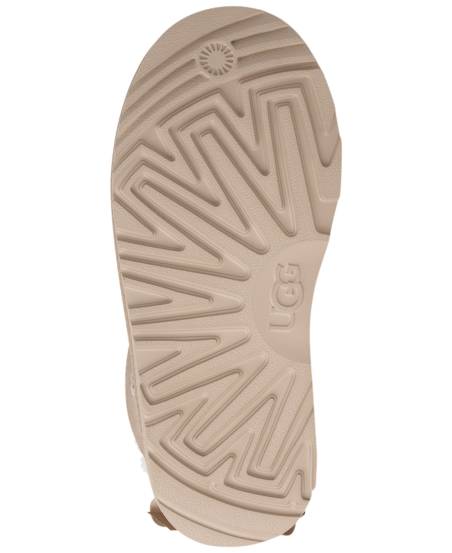 UGG® Kids Ultra Mini Bailey Bow Round Toe Booties - Sand