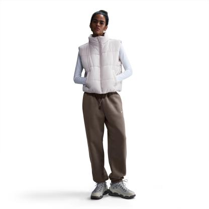 Women's Nithtke Sportswear Phoenix Fleece Oversized High-Waisted Jogger Pants - Mink Brown/Sail