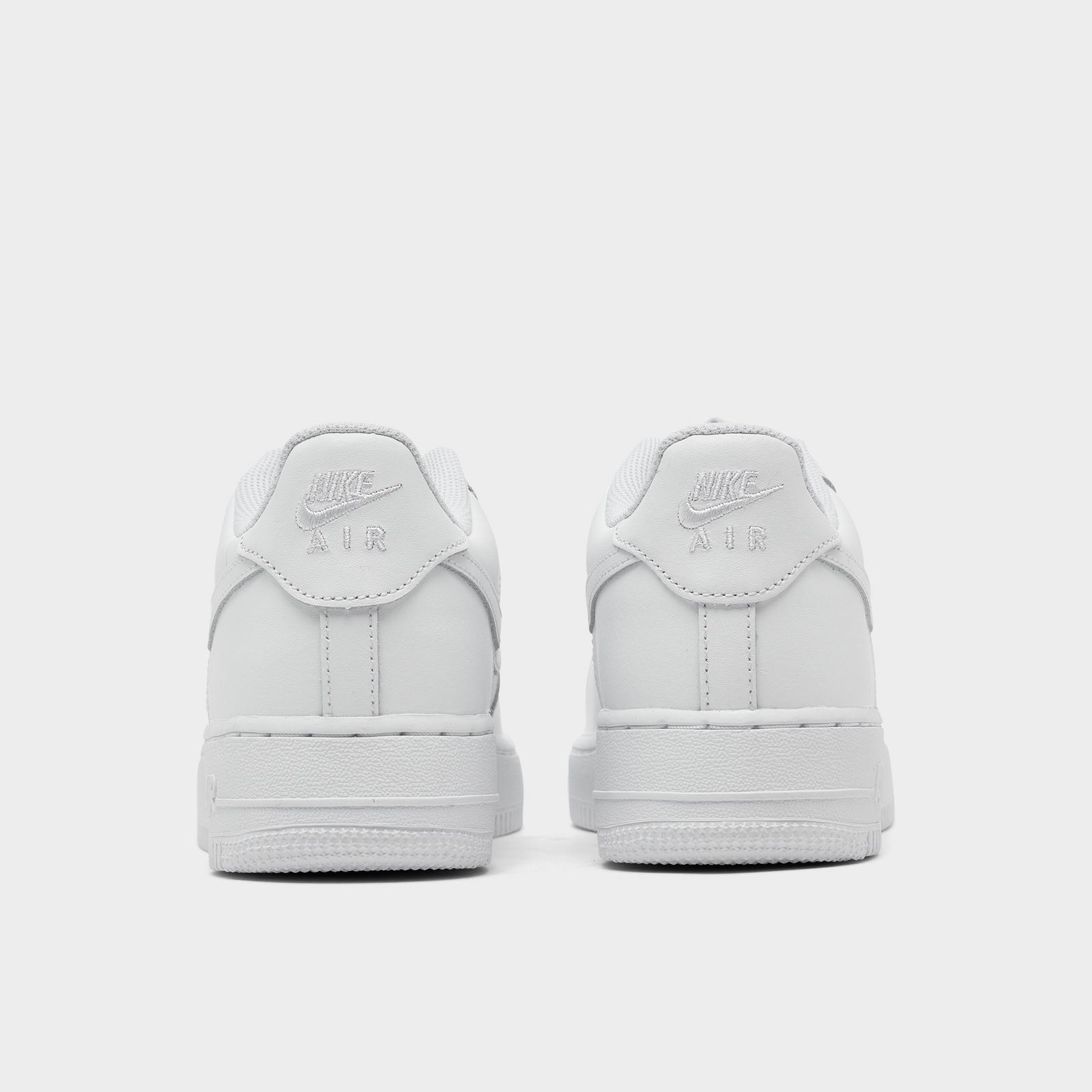 Big Kids' Nike Air Force 1 Low Casual Shoes - White/White