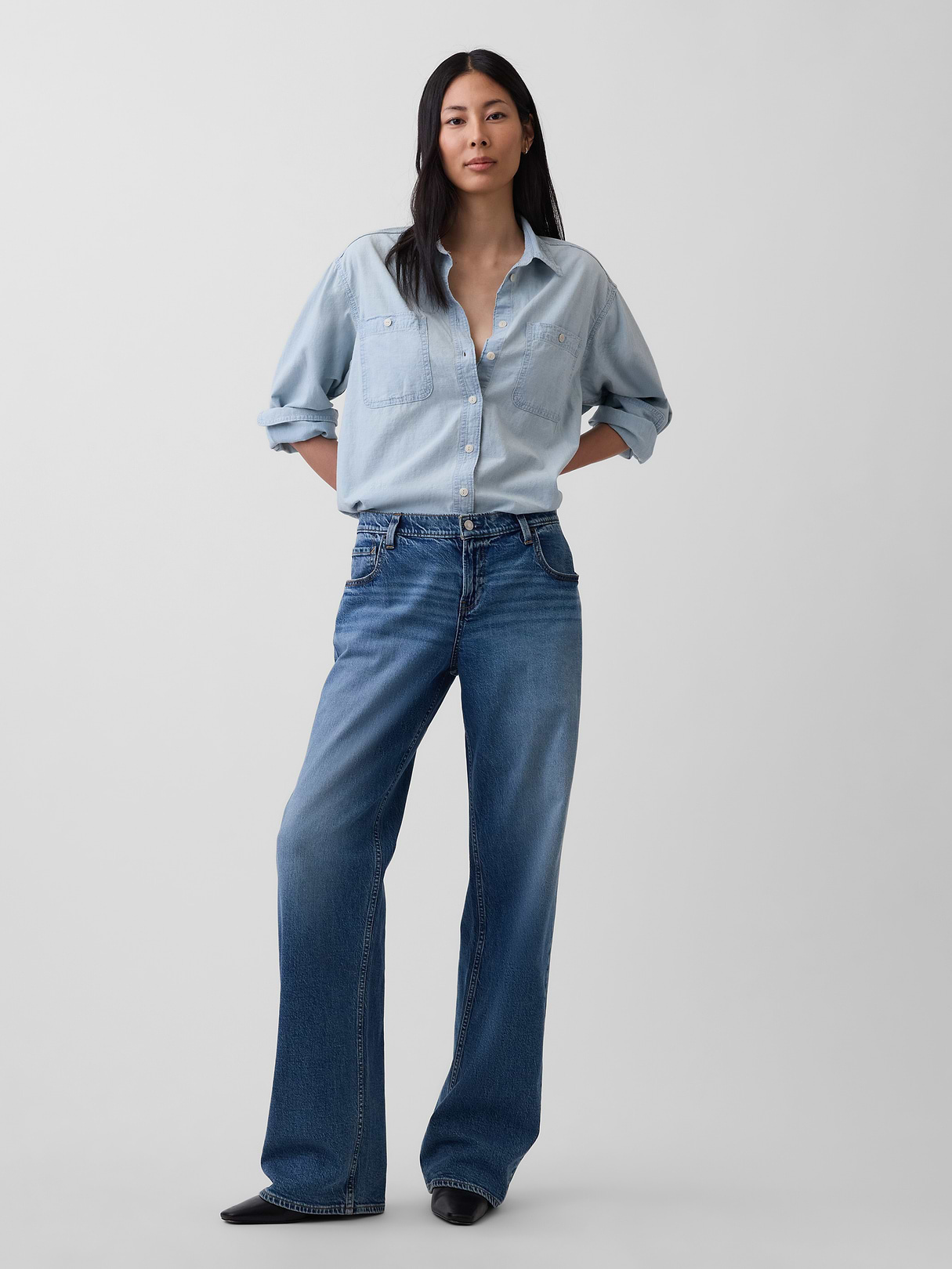 Denim Big Shirt - Light indigo
