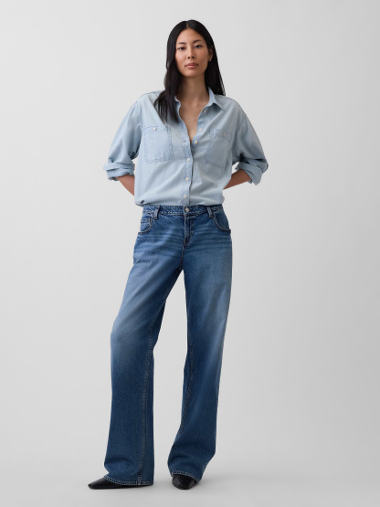 Denim Big Shirt - Light indigo