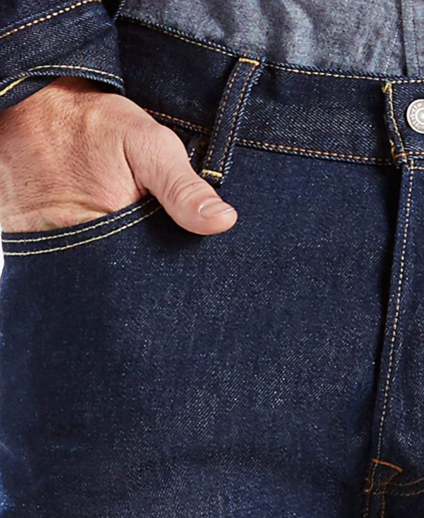 Levi's Men's 501 Straight-Fit Button Fly Stretch Jeans - The rose stretch