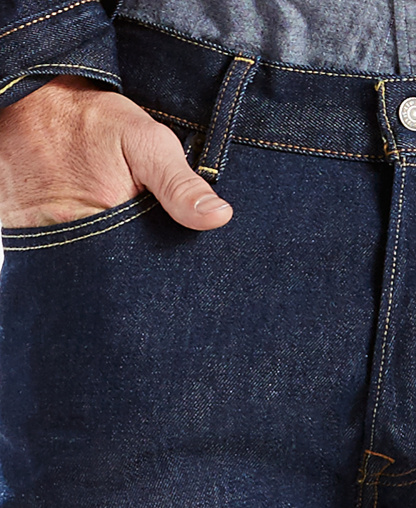 Levi's Men's 501 Straight-Fit Button Fly Stretch Jeans - The rose stretch