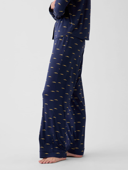 SoftMade Modal PJ Pants - Blue taxi print