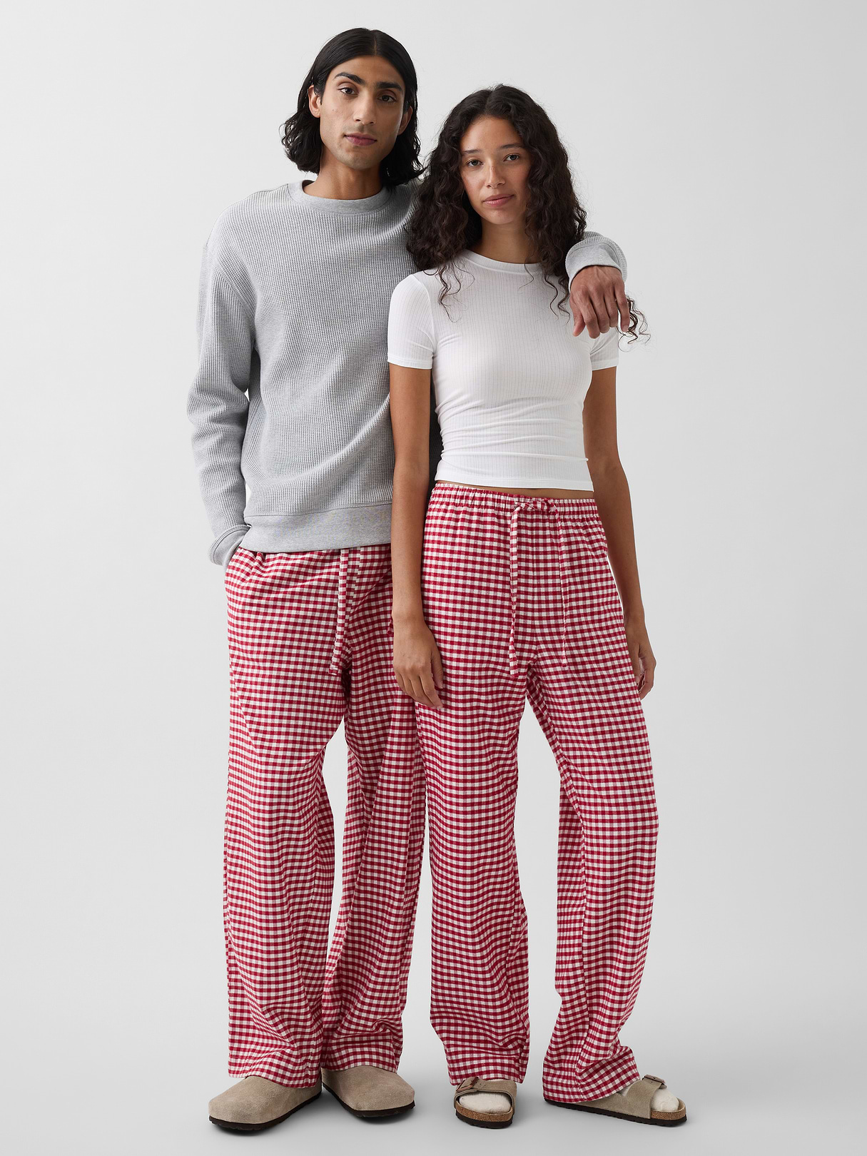 Adult Softest Flannel PJ Pants - Red gingham