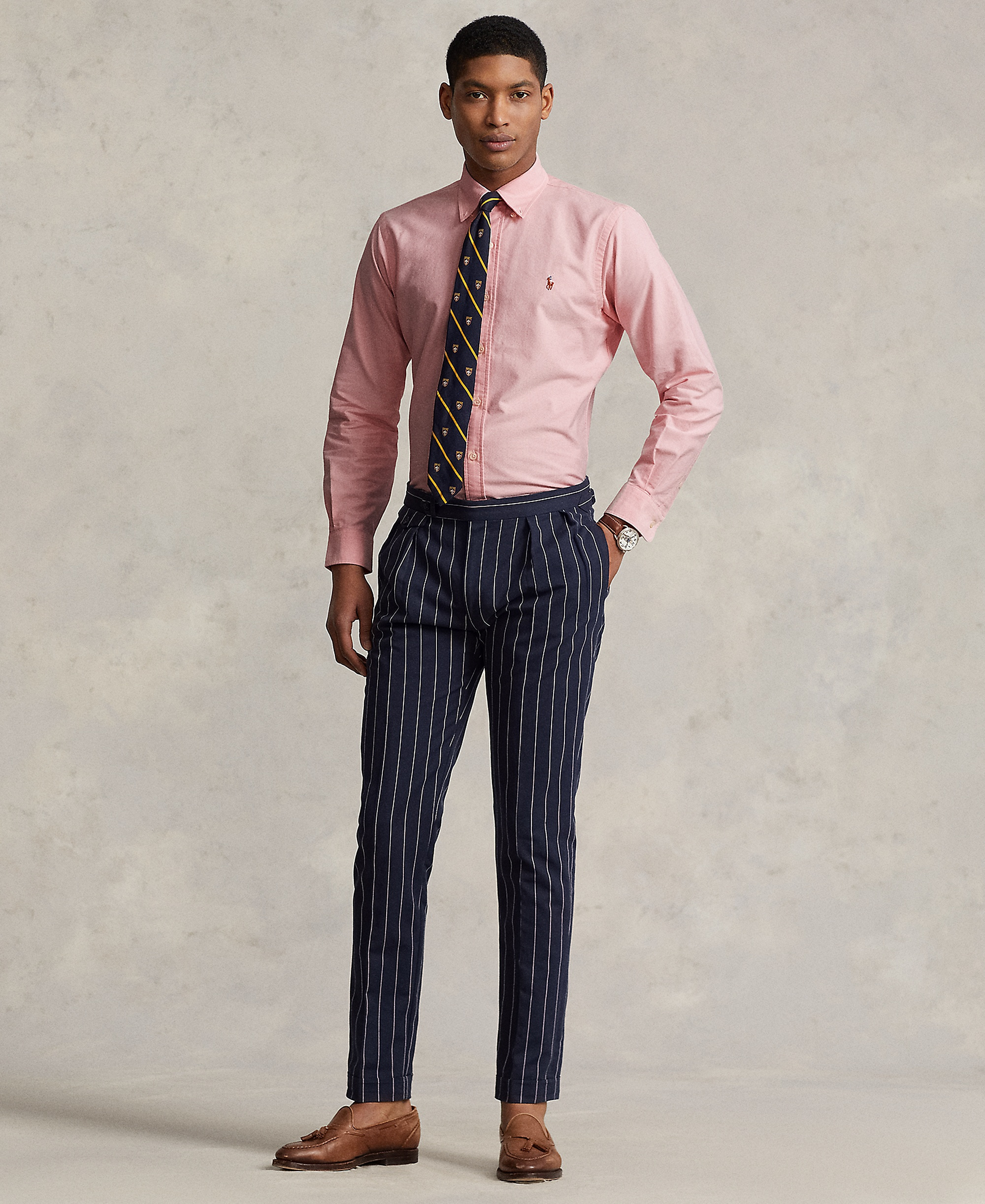 Polo Ralph Lauren Men's Custom Fit Oxford Shirt - Pink