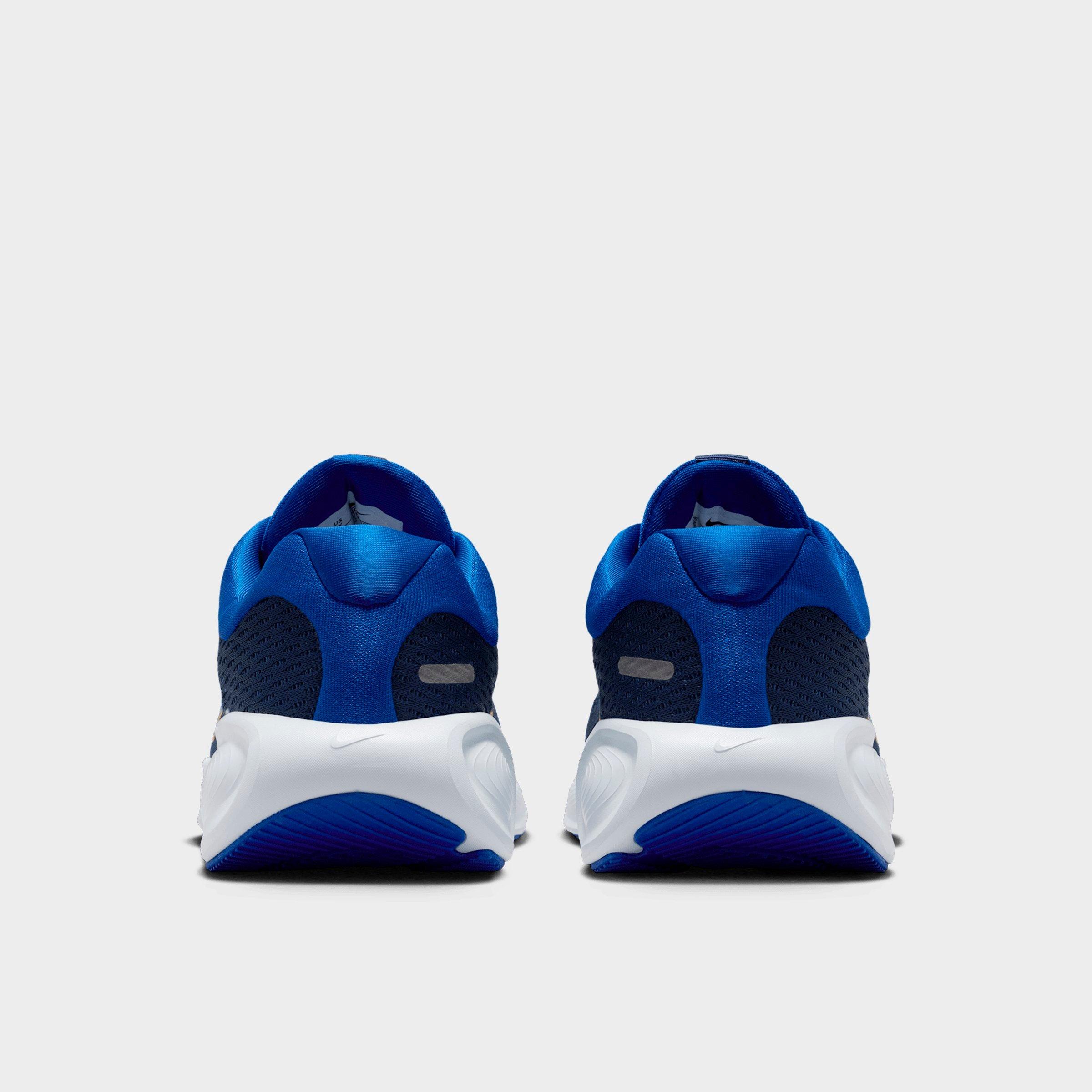 Big Kids' Nithtke Stellar Ride Running Shoes - Old Royal/Mystic Navy/Laser Orange/University Blue - Back view