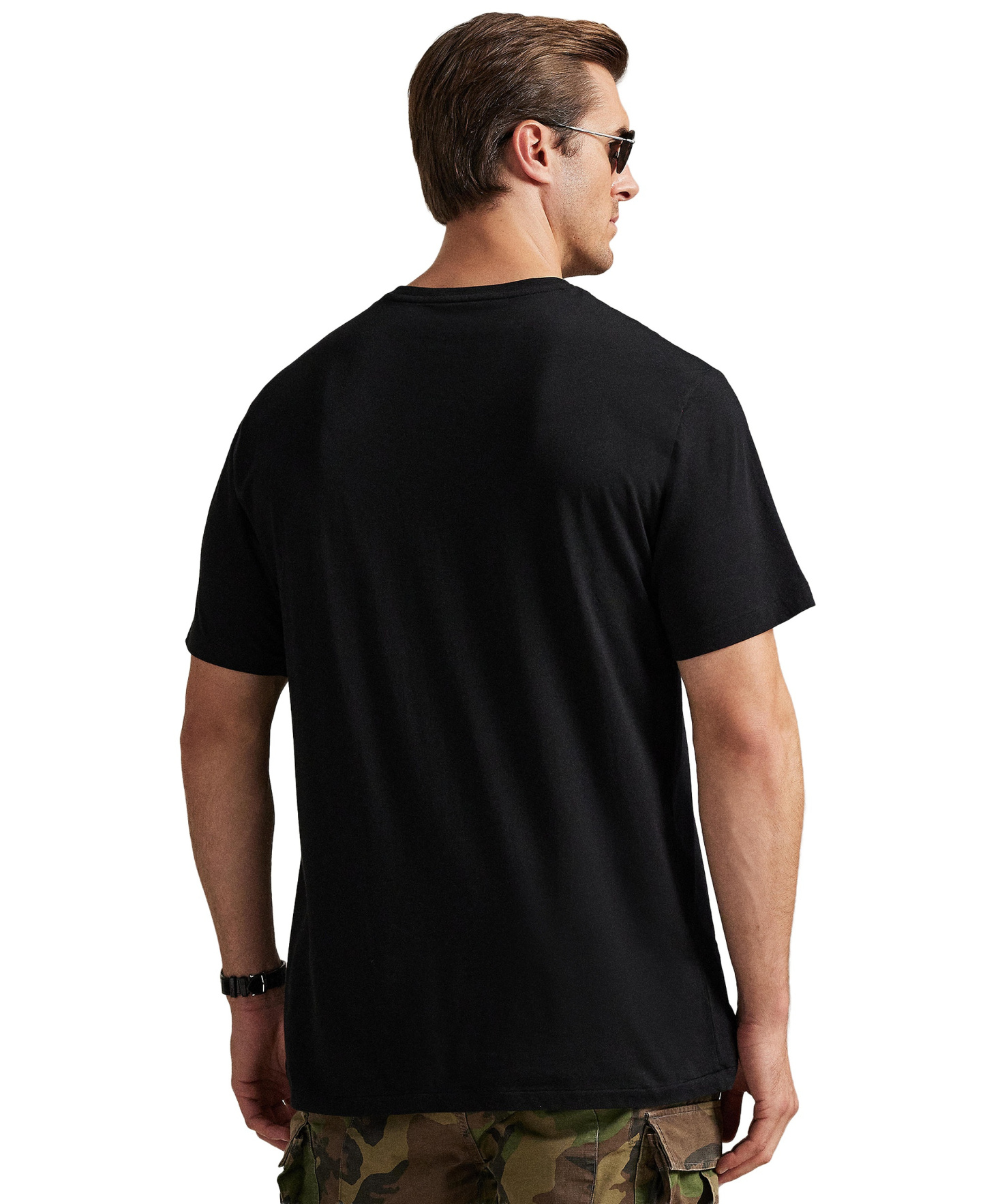 Polo Ralph Lauren Men's Big & Tall V-Neck T-Shirt - Black