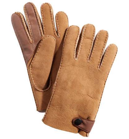 UGG® Men's Sheepskin Tech Gloves - Brown