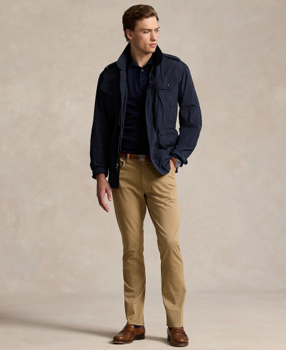 Polo Ralph Lauren Men's Varick Slim Straight Stretch Sateen Pants - Khaki