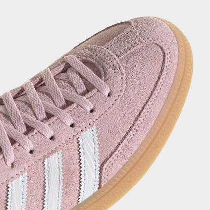 Women's adidas Originals Handball Spezial Casual Shoes - Part 1 - Clear Pink/Cloud White/Violet - Detail shot