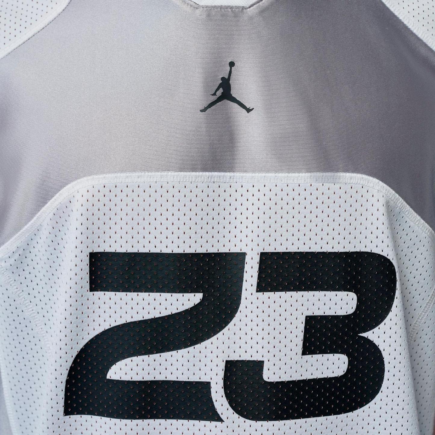 Men's Jordan Flight Football Jersey - blocked paneling and a crossover collar equip a sporty look - view 5
