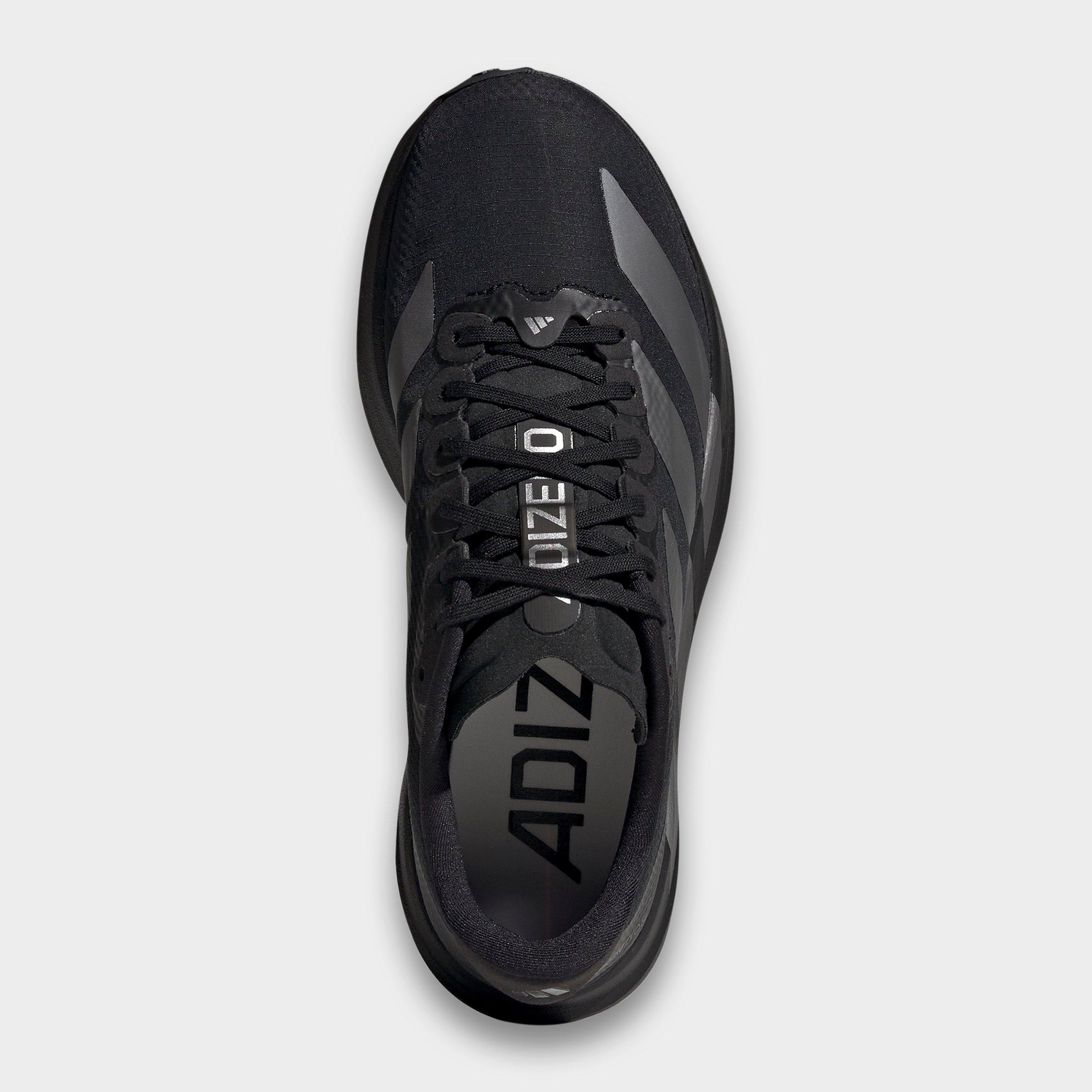 Women's adidas Adizero EVO SL Woven Running Shoes - Part 1 - Core Black/Iron Metallic/Core Black - Top view