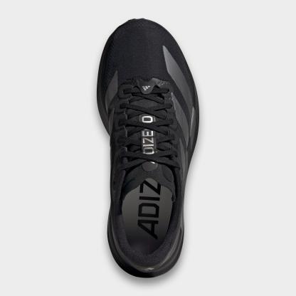 Women's adidas Adizero EVO SL Woven Running Shoes - Part 1 - Core Black/Iron Metallic/Core Black - Top view