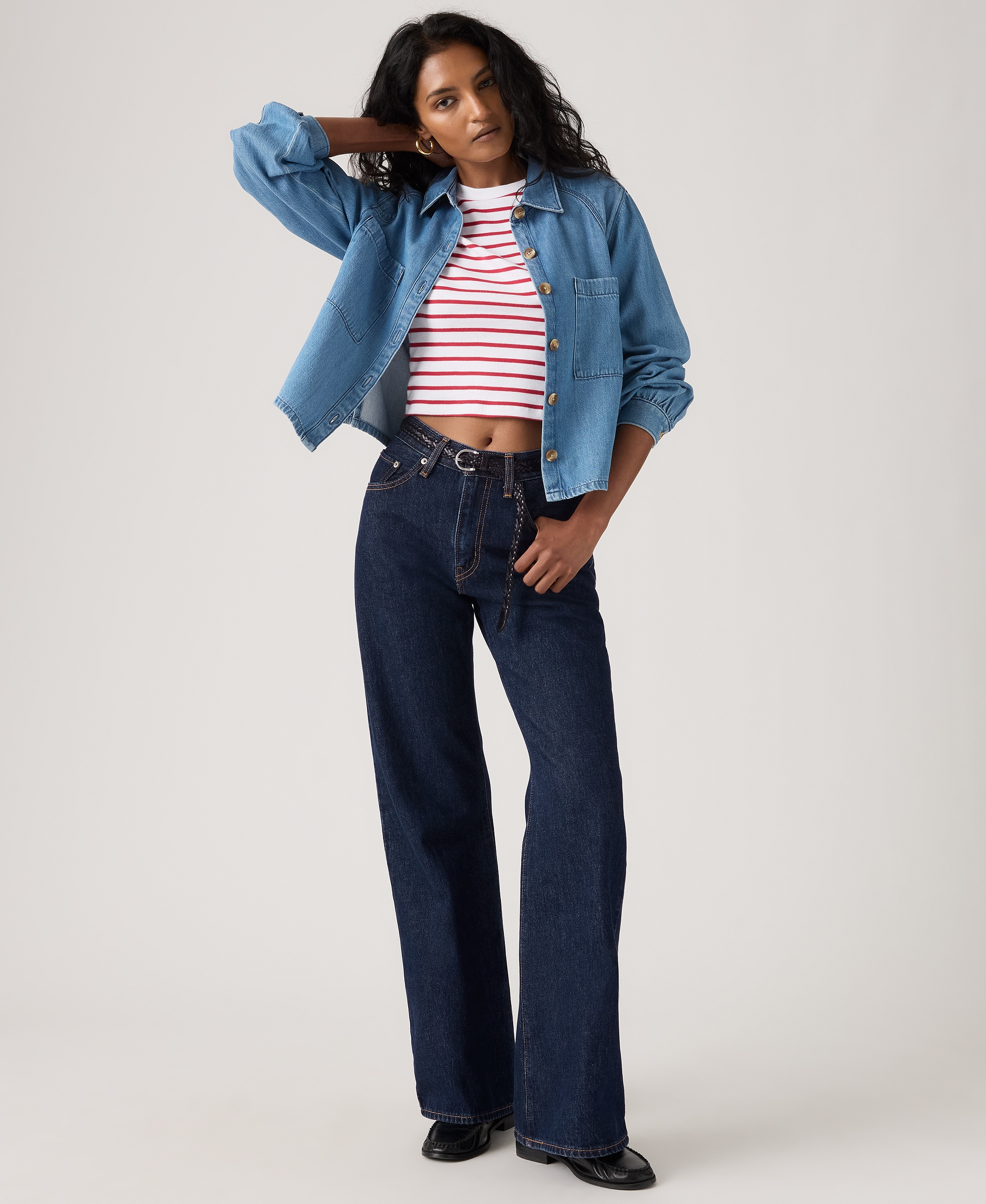 Levi's Women's Middy Loose Mid Rise Bootcut Jeans - Shaded View