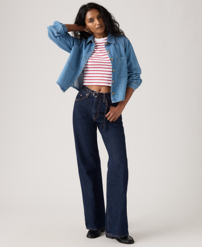 Levi's Women's Middy Loose Mid Rise Bootcut Jeans - Shaded View