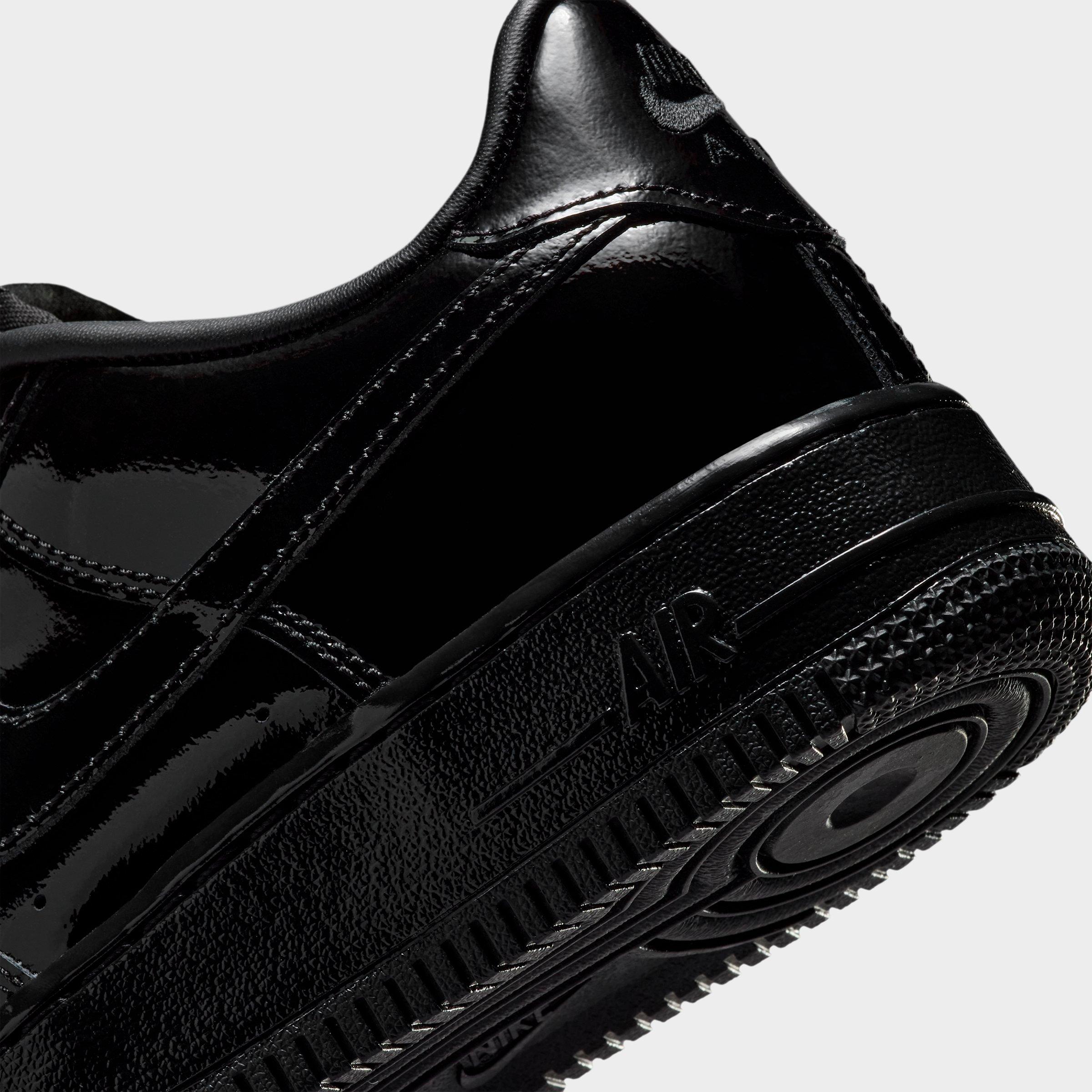 Big Kids' Nithtke Air Force 1 LV8 1 Casual Shoes - Black/Black/Black - Detail shot