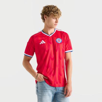 Men's adidas Chile 2026 Home Replica Soccer Jersey - Active Red - view 3