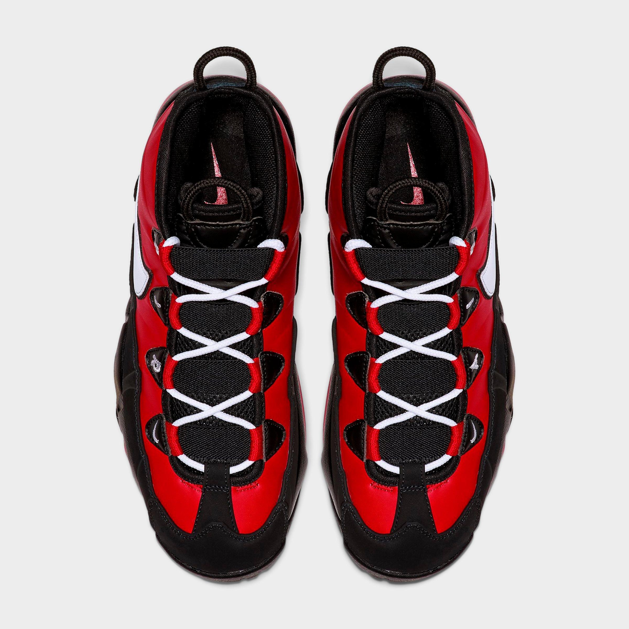 Men's Nithtke Air Max Uptempo '95 Basketball Shoes - Varsity Red/Black/White - Top view