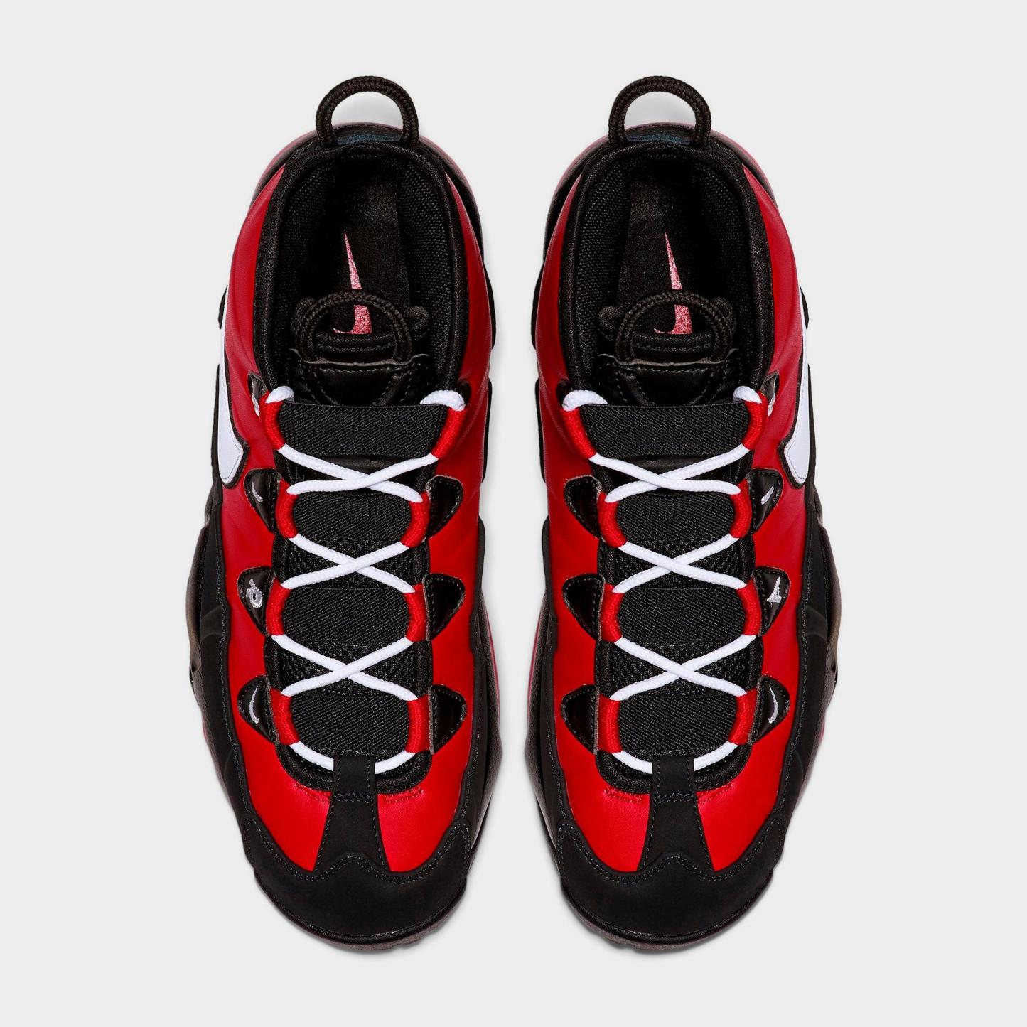 Men's Nithtke Air Max Uptempo '95 Basketball Shoes - Varsity Red/Black/White - Top view