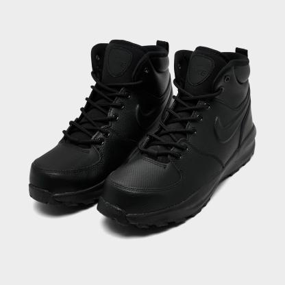 Big Kids' Nithtke Manoa 17 Leather Boots - Black/Black/Black - Both shoes facing left