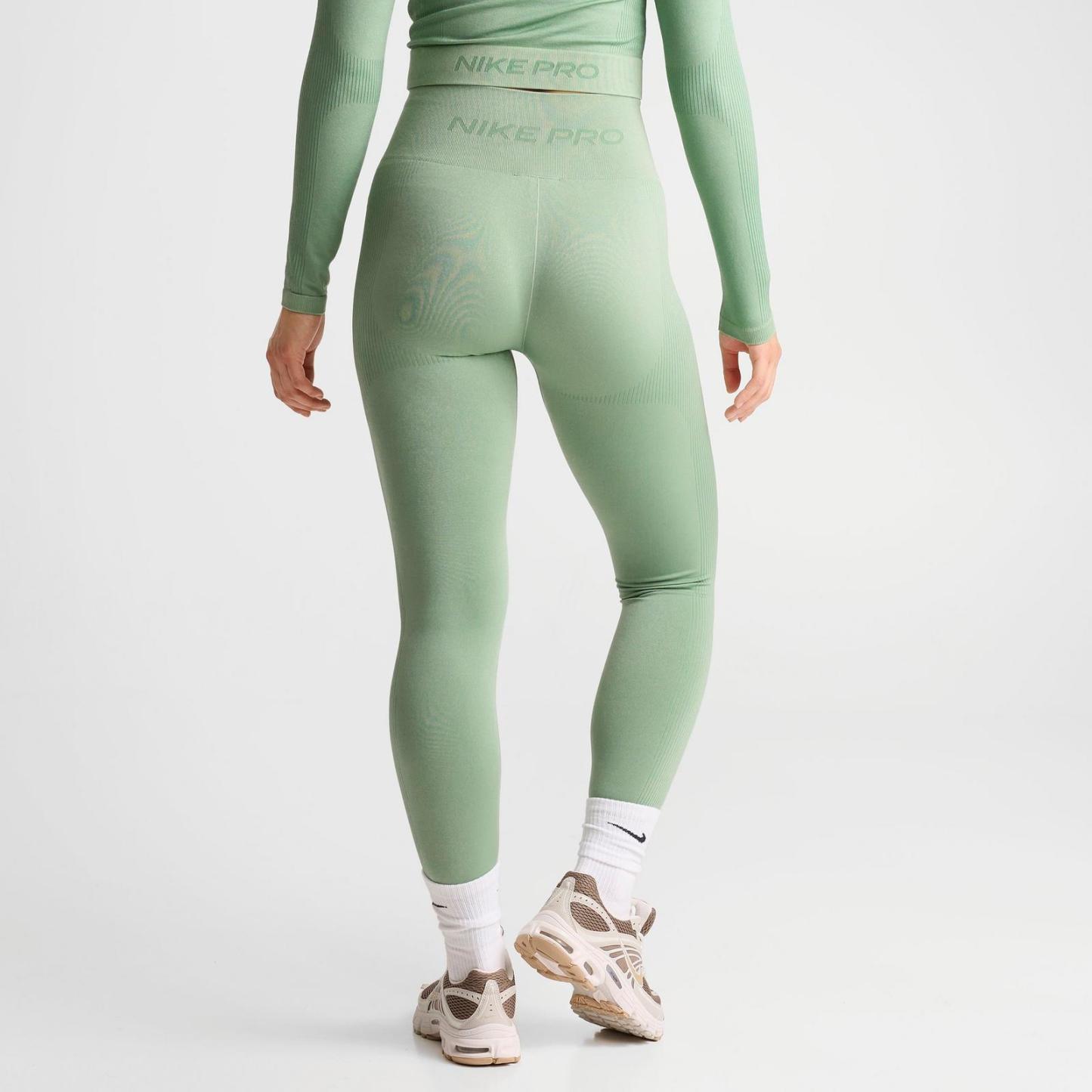 Women's Nike Pro Seamless High-Waisted 7/8 Leggings - Steam