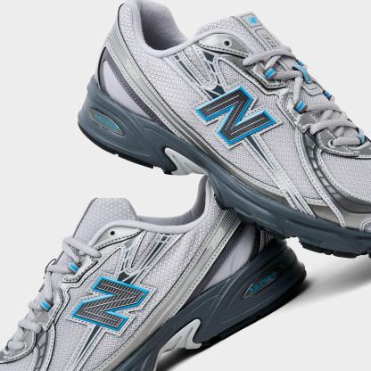 Men's New Balance 740 Casual Shoes - Raincloud/Fan Blue - view 3