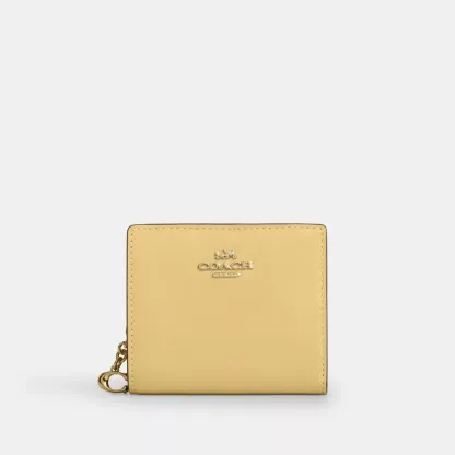 Snap Wallet With Charm - Gold/Vanilla