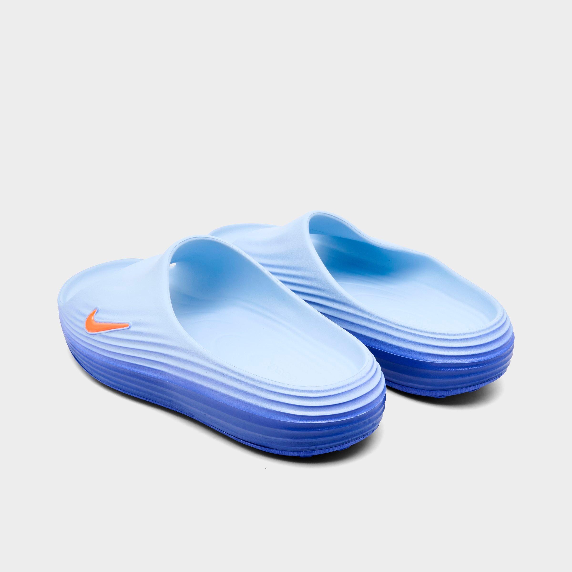 Men's Nithtke ReactX Rejuven8 Slide Sandals - Hydrogen Blue/Blue Crystal/Lapis/Total Orange - Back view