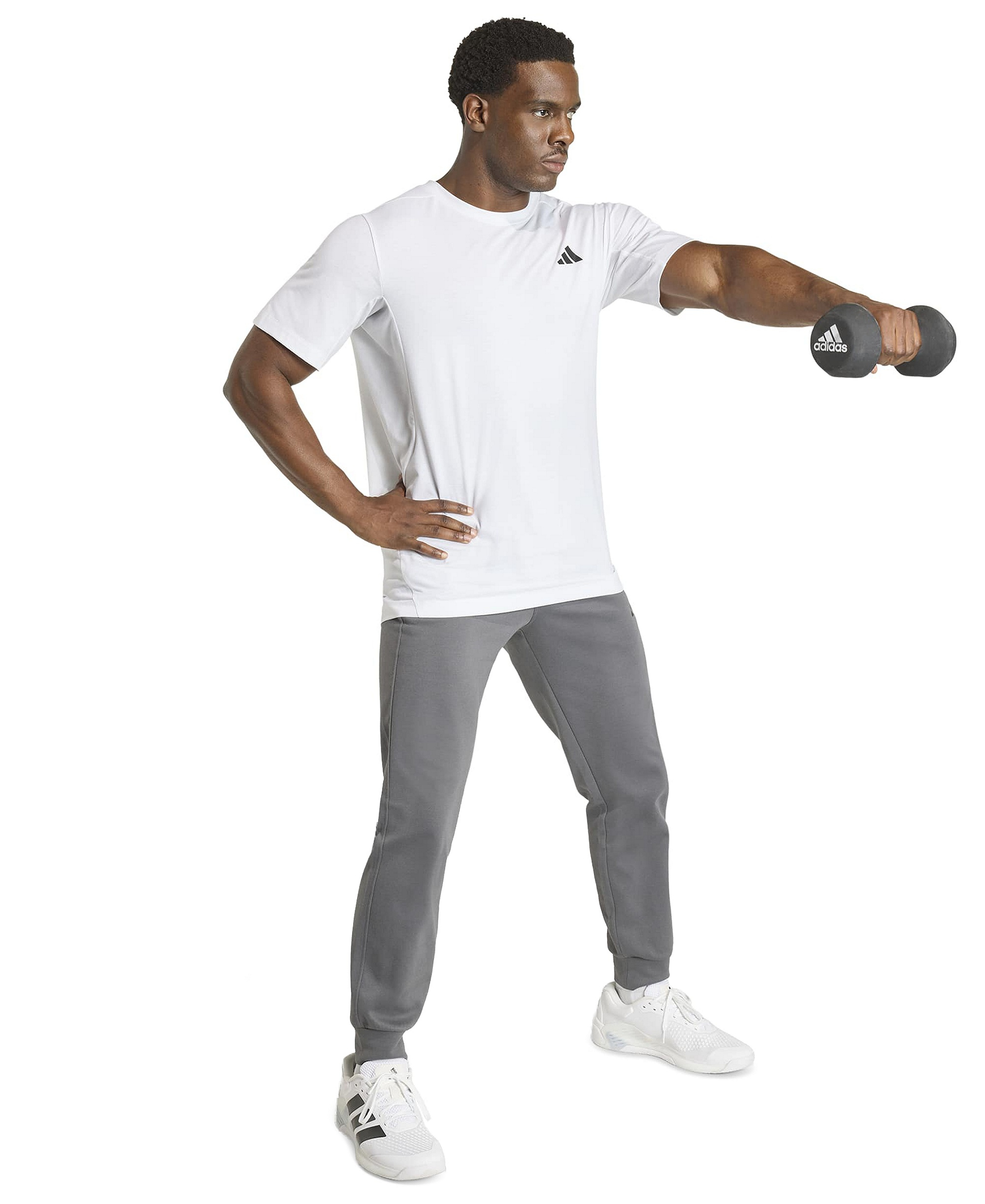 adidas Men's Designed Training Essentials Logo T-Shirt - White