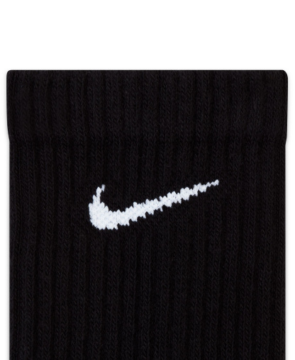 Nike Unisex Everyday Crew Socks, 3-Pack - Black/White