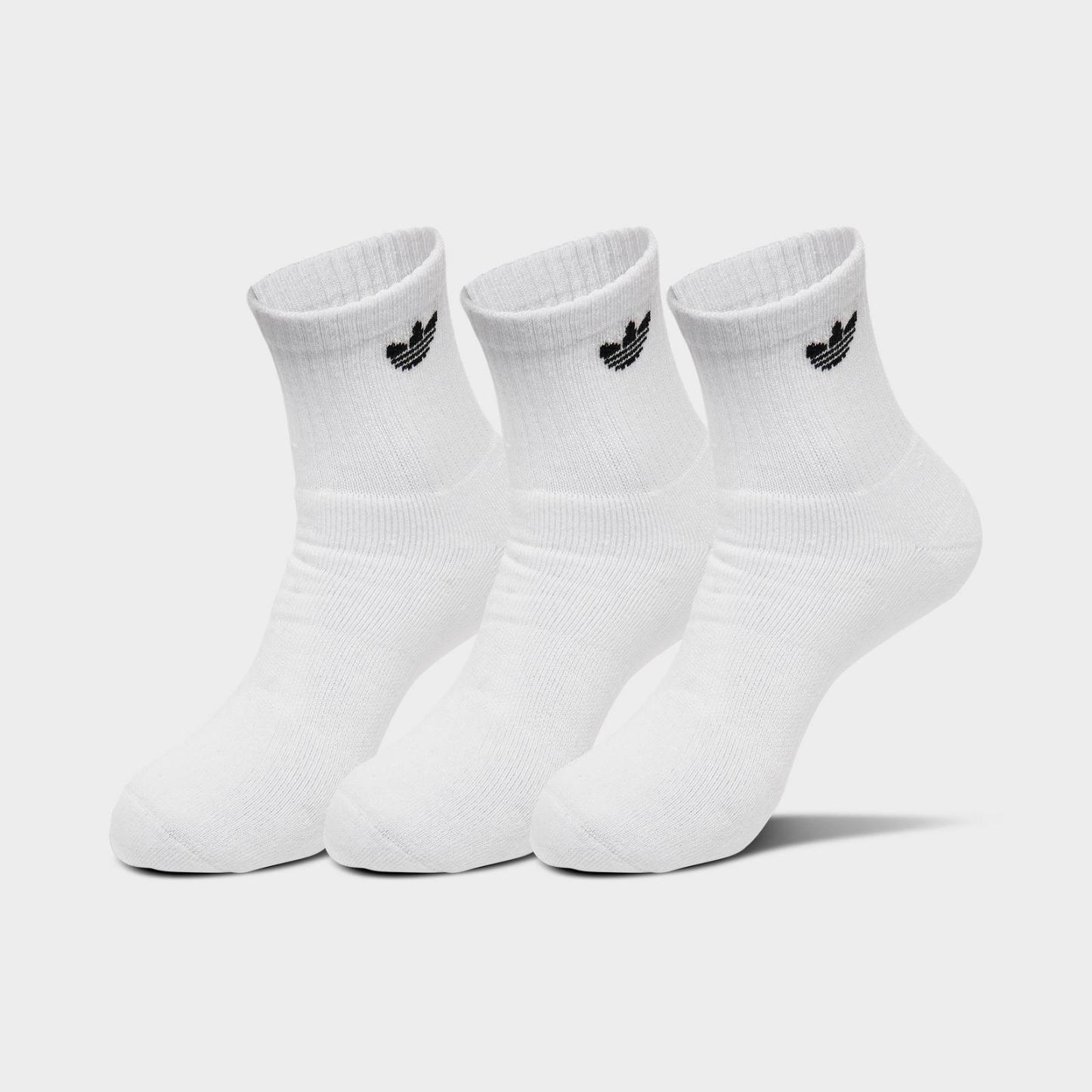 adidas Originals Trefoil Quarter Socks (6 Pack) - White - view 3