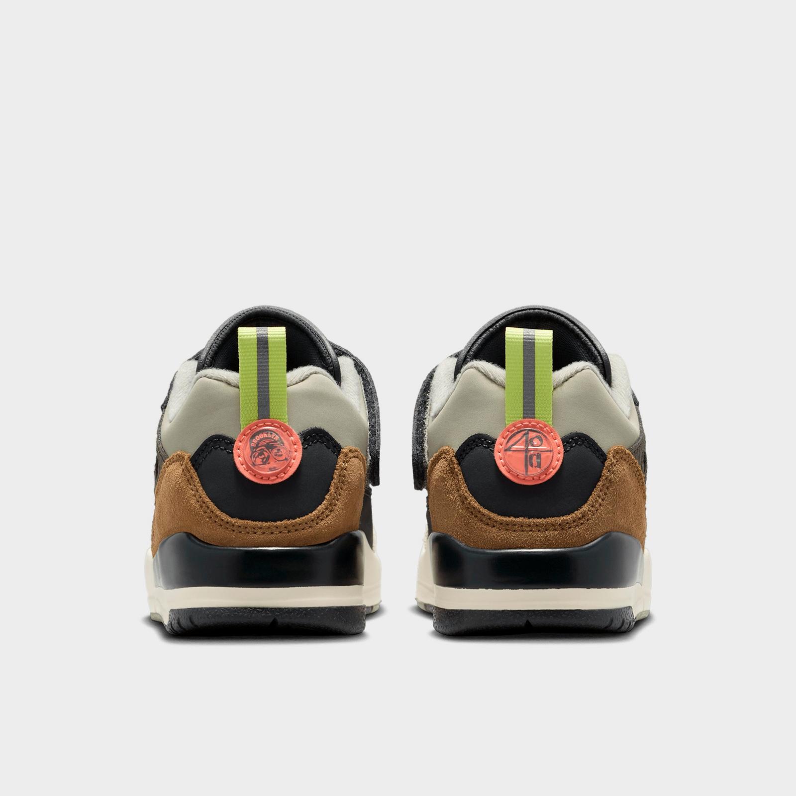 Little Kids' Jordan Spizike Low Casual Shoes - Anthracite/Light Wild Mango/Cargo Khaki/Spruce Fog - view 4
