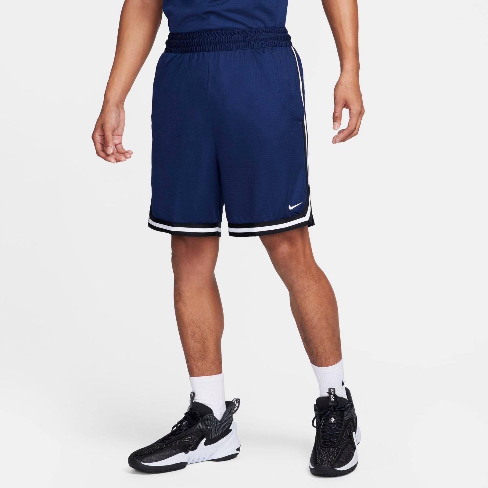 Men's Nike DNA Dri-FIT 8" Basketball Shorts - Midnight Navy/Black/White
