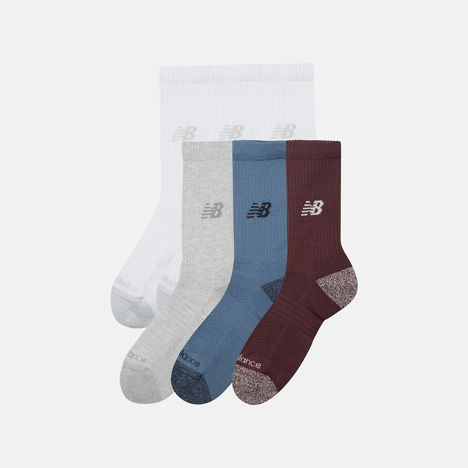 New Balance Active  Crew Socks 6 Pack, LAS65201MLT